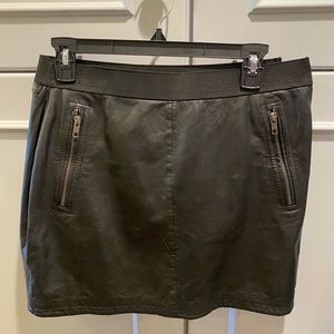 Black Leather Skirt